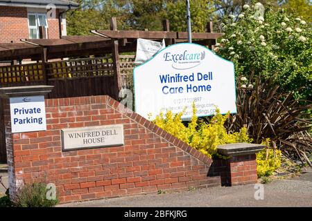 Care homes , Brentwood Essex UK, Winifred dell care home, Excelcare Stock Photo