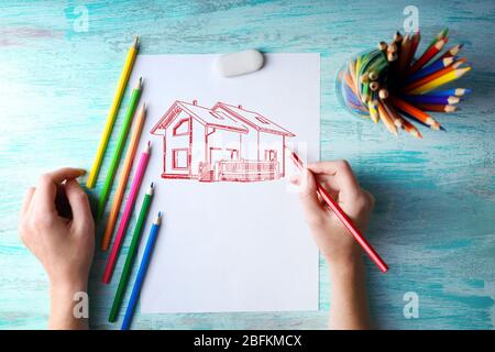 House picture, concept real estate Stock Photo