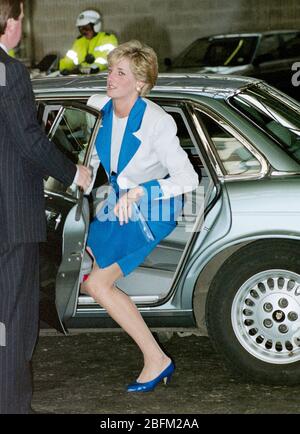 Diana Princess of Wales leaving London's Heathrow Airport on October ...