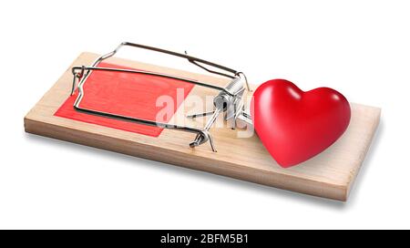 Mousetrap Baited With Red Heart High-Res Stock Photo - Getty Images