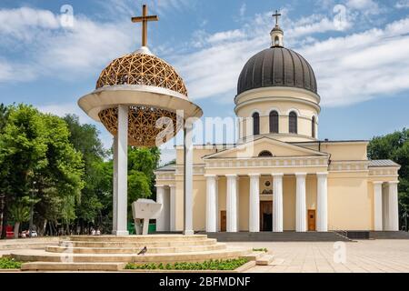 Nativity Cathedral Orthodox church in Chisinau, Moldova Stock Photo