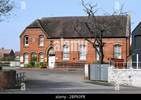 Newport Pagnell Milton Keynes Bucks Iron Bridge and town centre Stock Photo