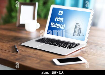 3D Printing concept, new technology Stock Photo