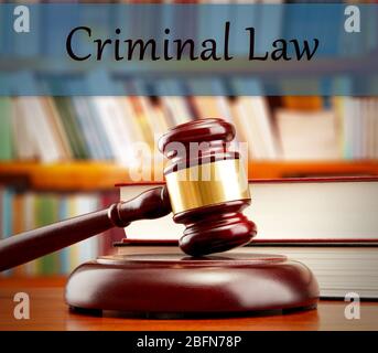 Criminal law concept Stock Photo