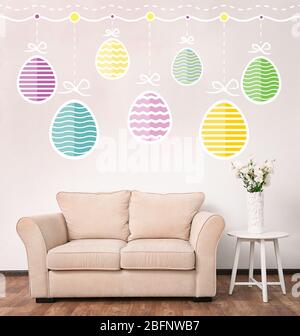 Ideas for Easter decoration. Holiday celebration concept Stock Photo