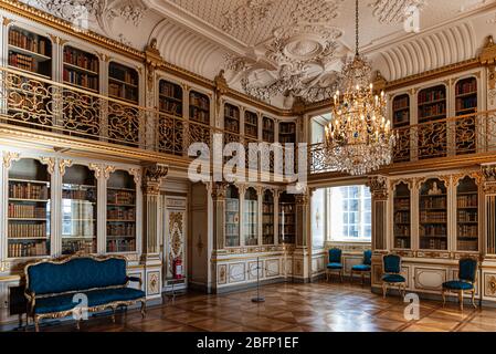 Interiors of royal halls in Christiansborg Palace in Copenhagen Denmark Stock Photo