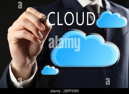 Cloud storage concept Stock Photo