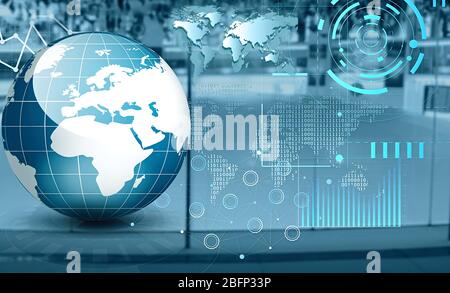 New world technology, globalization concept Stock Photo