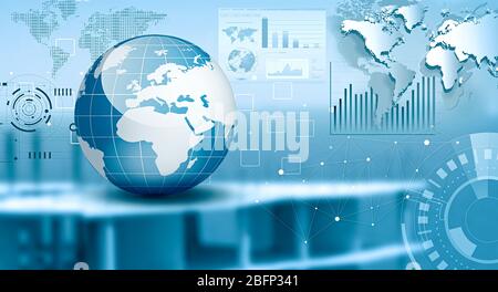 New world technology, globalization concept Stock Photo