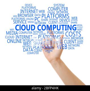 Cloud computing concept. Stock Photo