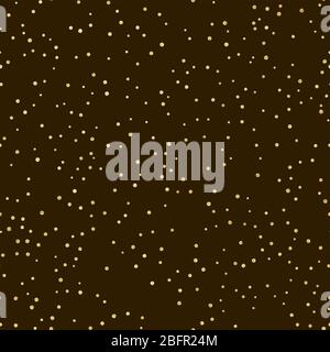 Glitter gold seamless pattern with polka dots. Hipster trendy effect. EPS 10 Stock Vector
