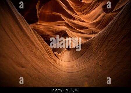 Lower Antelope Canyon in Arizona Stock Photo