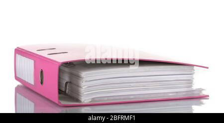Office folder isolated on white Stock Photo