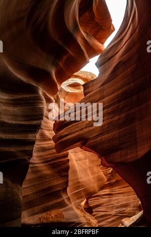 Lower Antelope Canyon in Arizona Stock Photo