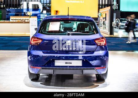 Seat Ibiza FR car showcased at the Brussels Expo Autosalon motor show.  Belgium - January 12, 2016 Stock Photo - Alamy