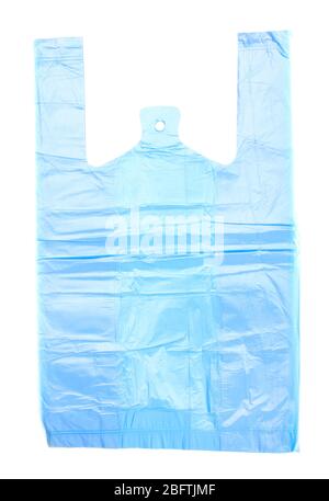Cellophane bag isolated on white Stock Photo