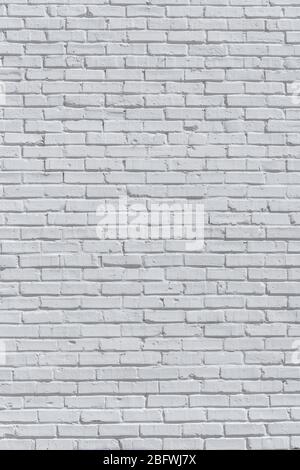 Brick painted white wall, can be used for texture or background Stock Photo