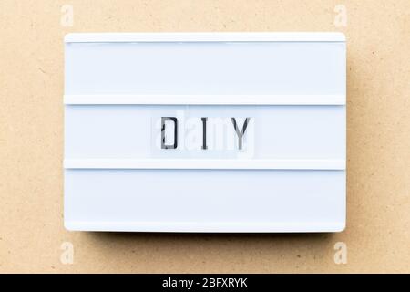 DIY - Do It Yourself acronym on white background Stock Photo - Alamy