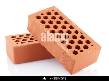bricks, isolated on white Stock Photo