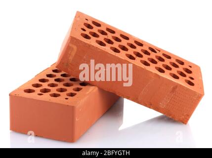 bricks, isolated on white Stock Photo