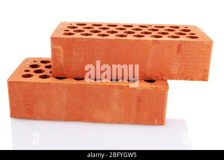bricks, isolated on white Stock Photo