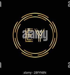 Initial EY logo template with modern frame. Minimalist EY letter logo ...