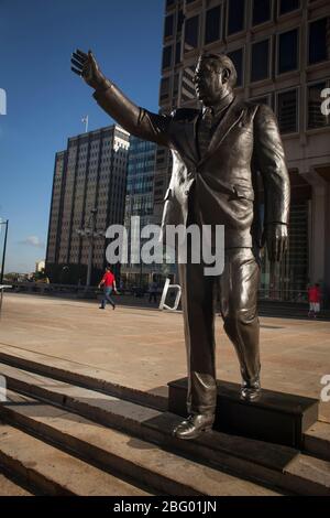 Frank Rizzo (Philadelphia’s mayor from 1972 to 1980) statue, Philadelphia, Pennsylvania Stock Photo