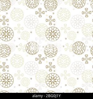 Traditional asian ornamental patten - korean japanese chinese seamless pattern. Vector illustration Stock Vector