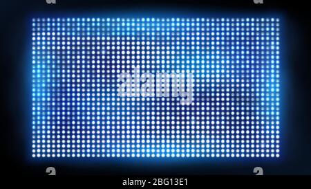 Bright Led Projection Screen Cinema And Entertainment Vector Display Vivid Bright Spotlight For Concert Shine Projection Illustration Stock Vector Image Art Alamy