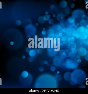 Blue bokeh abstract background. EPS 10 vector file Stock Vector