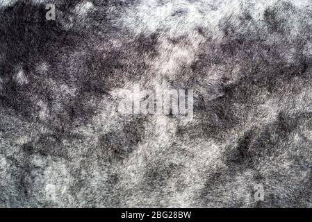 Grey wool texture background. Warm clothing material Stock Photo