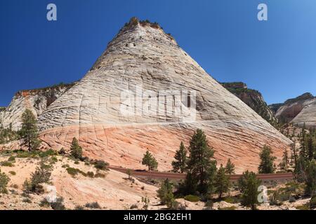 Checkerboard Mesa in Zion National Park, USA Stock Photo - Alamy