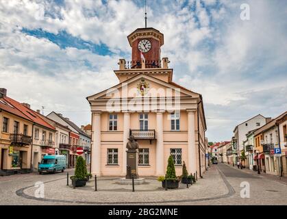 Town Hall, Classicist style, Konin, Wielkopolska aka Greater Poland region, Poland Stock Photo