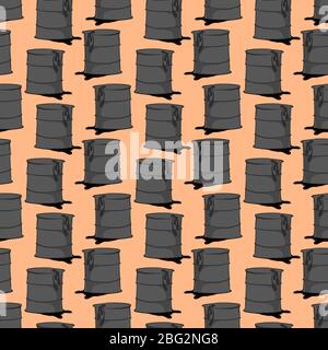 Fuel oil pattern, illustration, vector on white background Stock Vector