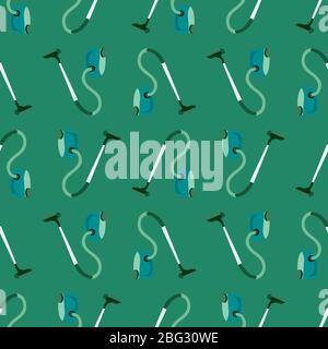 Vacuum cleaner pattern, illustration, vector on white background Stock Vector