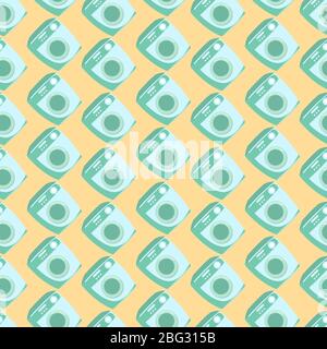 Washing machine pattern, illustration, vector on white background Stock Vector