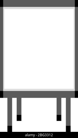 White board, illustration, vector on white background Stock Vector