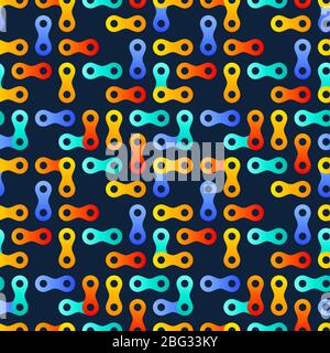 Electric metaballs tech seamless pattern. Organic circular shapes that link together. A modern looking background that tiles seamlessly as a pattern Stock Vector