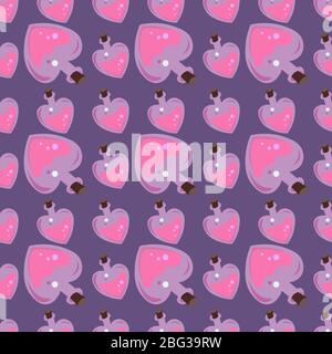 Love potion, illustration, vector on white background Stock Vector