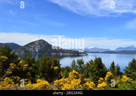 Seven Lakes Patagonia Stock Photo