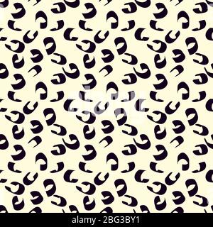 Squiggles pattern, illustration, vector on white background Stock Vector