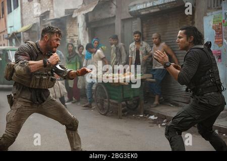 Chris Hemsworth, Randeep Hooda,  'Extraction' (2020)  Credit: Jasin Boland / Netflix / The Hollywood Archive Stock Photo