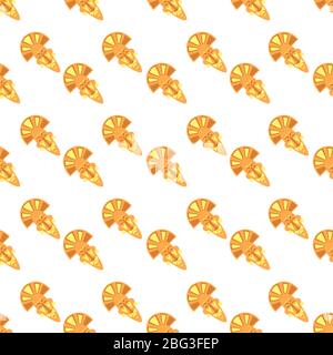Golden mask pattern, illustration, vector on white background Stock Vector