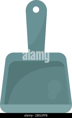 Blue dustpan, illustration, vector on white background Stock Vector
