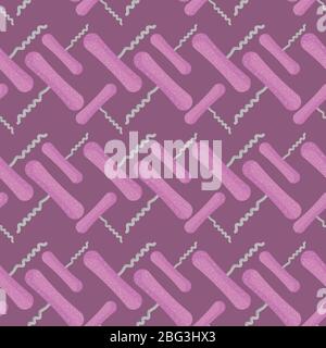 Wineopener pattern, illustration, vector on white background Stock Vector