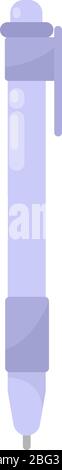 Violet pen, illustration, vector on white background Stock Vector