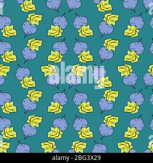 Beets pattern, illustration, vector on white background Stock Vector