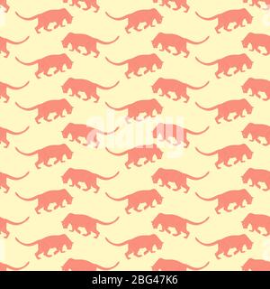 Panther pattern, illustration, vector on white background Stock Vector