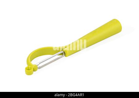 Green Fruit Skin Peeler Isolated Stock Photo - Image of object, breakfast:  63813916