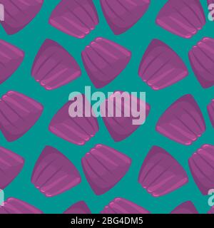 Jelly pattern, illustration, vector on white background Stock Vector
